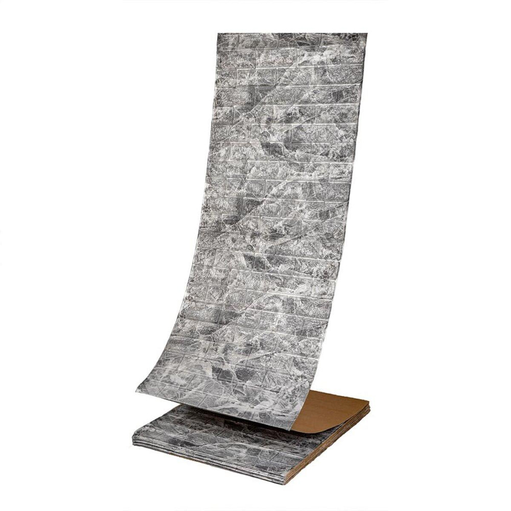 R061-2-20 Панель стеновая в рулоне 3D 700х19600х2мм Мрамор Чёрный SW-00002279 Киев - изображение 1