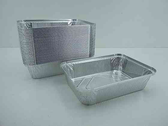 Контейнер из пищевой алюминиевой фольги прямоугольный 2000мл SP88L 50шт (1 пачка) Харьков
