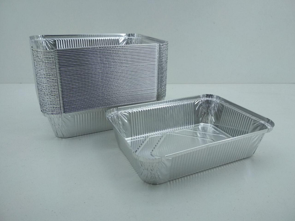 Контейнер из пищевой алюминиевой фольги прямоугольный 2000мл SP88L 50шт (1 пачка) Харьков - изображение 3