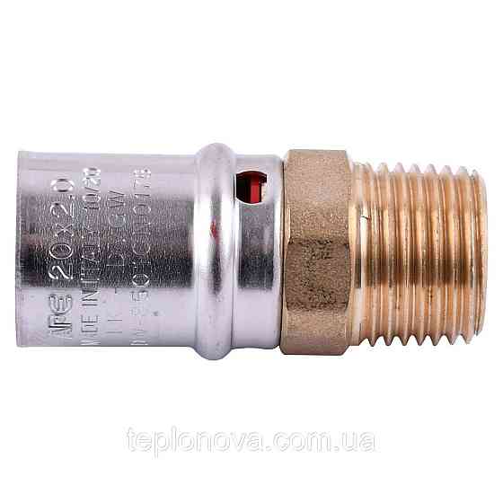 Муфта с наружной резьбой пресс APE AP 101 1/2″х20 ITALY Черновцы