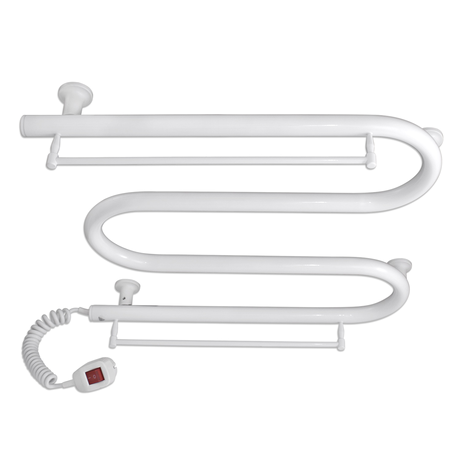 Электрический полотенцесушитель Laris Зебра ЗМЕЕВИК 25 500Х500 с полками (белый) Київ