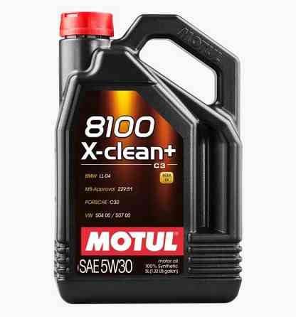 MOTUL 8100 X-clean+ 5W-30 5L (854751) — Синтетична моторна олива LL-04 / VW 504 00 / 507 00 / MB 229.51 / Porsche C30 | Максимальн Ковель