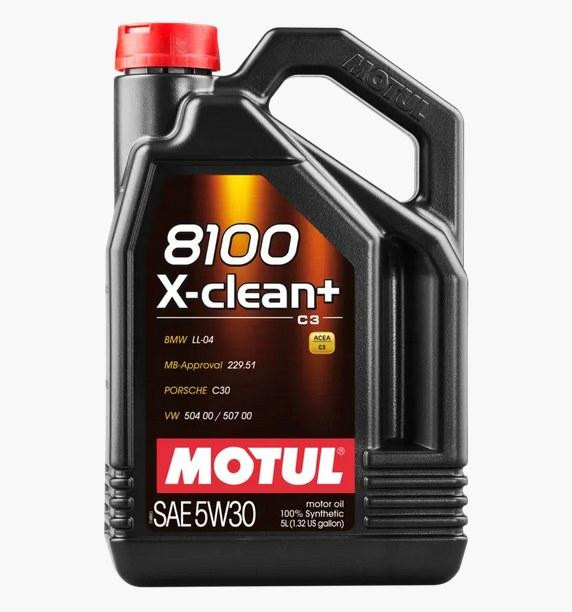 MOTUL 8100 X-clean+ 5W-30 5L (854751) — Синтетична моторна олива LL-04 / VW 504 00 / 507 00 / MB 229.51 / Porsche C30 | Максимальн Ковель - фото 1