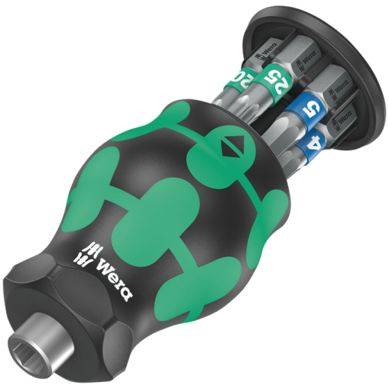 Викрутка Wera з магнітним тримачем 1/4'' магазин з бітами в ручці HEX/Torx 05008875001 Одеса