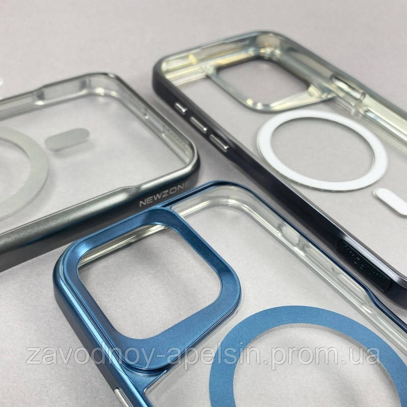 Iphone 15 Pro Чехол бампер Magsafe (Titanium Blue) Одеса - фото 4