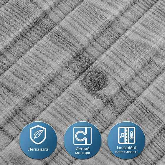 Панель-рейка Графитовое дерево в рулоне Киев