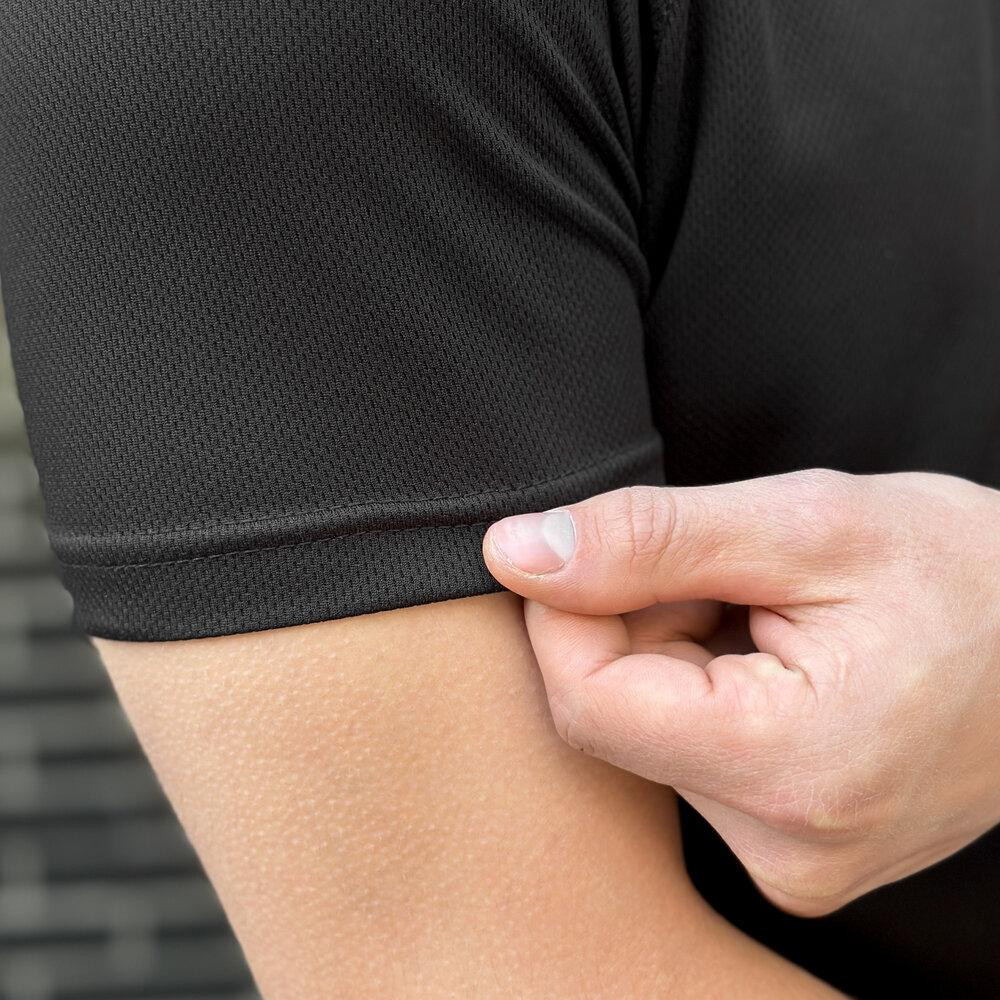 Тактична мілітарі футболка кулмакс чорна чоловіча Pobedov Ergo Київ - фото 7