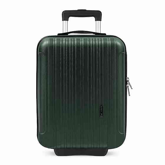 Валіза пластикова WINGS 2011 38х30х18,5 см 2 колеса темно-зелена Київ