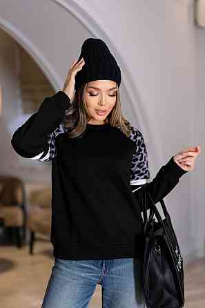 Теплий жіночий світшот "Today" | Норма Чорний, 42-44 Київ