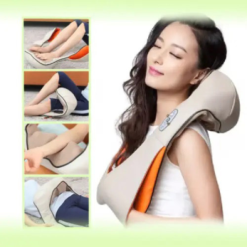 Массажер массажная подушка massager of neck, Подушка массажер для поясницы в машину GV-87 Львов - изображение 2