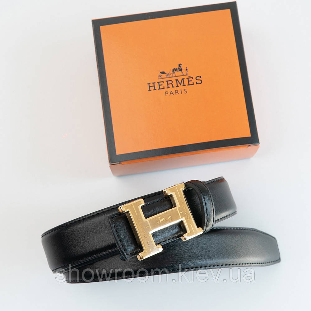 Шкіряний брендовий ремінь Hermes Гермес (281-1) Київ - фото 2