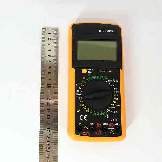 Тестер для электрика Digital Multimeter DT9205A, Мультиметр с подсветкой дисплея, CO-659 Мультиметр бытовой Киев
