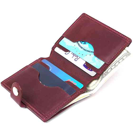 Модное женское винтажное портмоне Бордовый (SHVIGEL) Киев