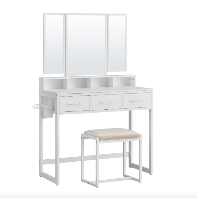 Туалетний столик Leobert Vicco трюмо з пуфом білий Київ - фото 1