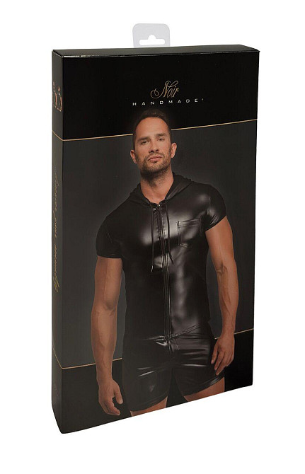 Чоловіча футболка з капюшоном Noir Handmade H085 Vexen hooded T-shirt S Sex Aura Київ - фото 9