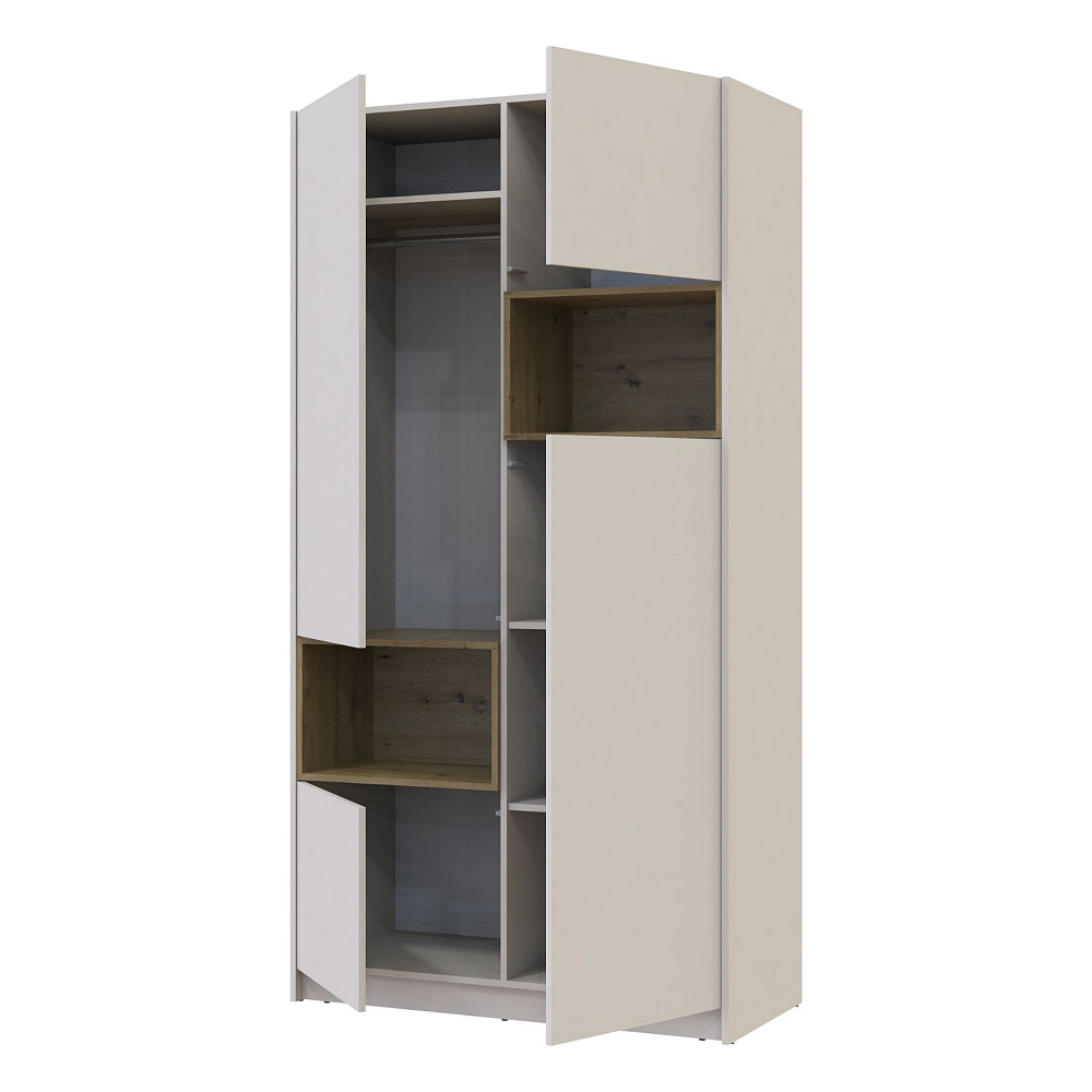 Шкаф для одежды с нишей Doros Дэйл 115,2х52х220 см Кашемир/Дуб артизан (DRS-011284) Львов - изображение 5