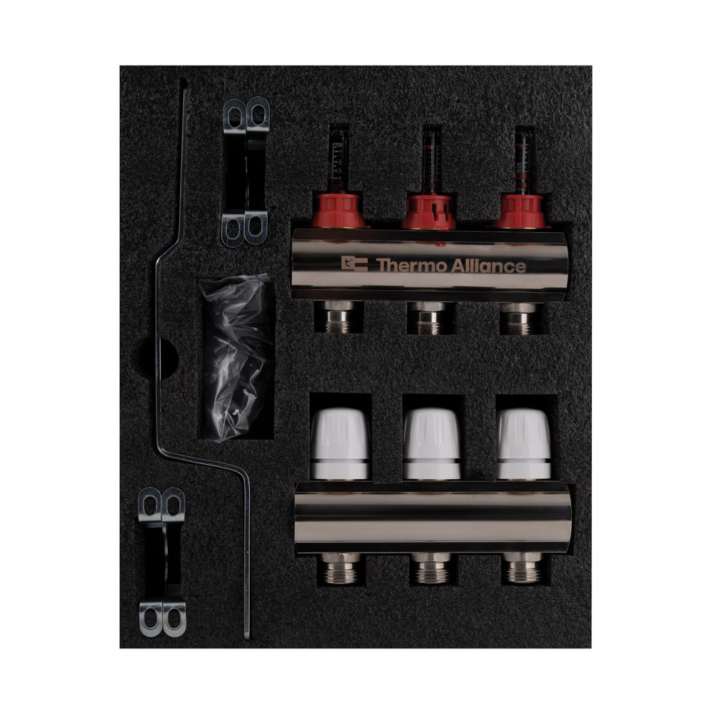 Колектор із витратомірами Thermo Alliance Standart 1" 3 виходи SD235W3 Київ - фото 17