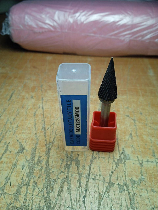 Борфреза M конус 30º 12х25х6 мм — твердосплавна шарошка по металу для дриля та гравера Харків - фото 1