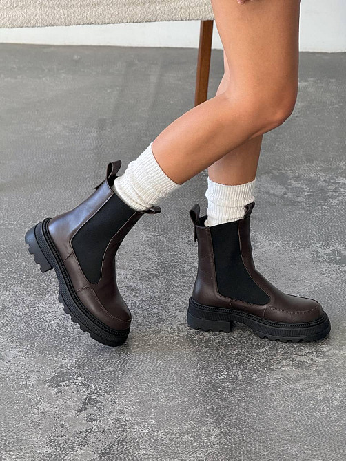 Без бренда Черевики жіночі NikArt 977 коричневі (зима, шкіра натуральна) (5752) 38 Коломыя - изображение 1