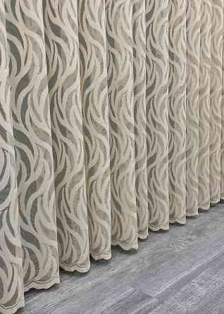 Тюль жакард колір бежевий 1998т Київ