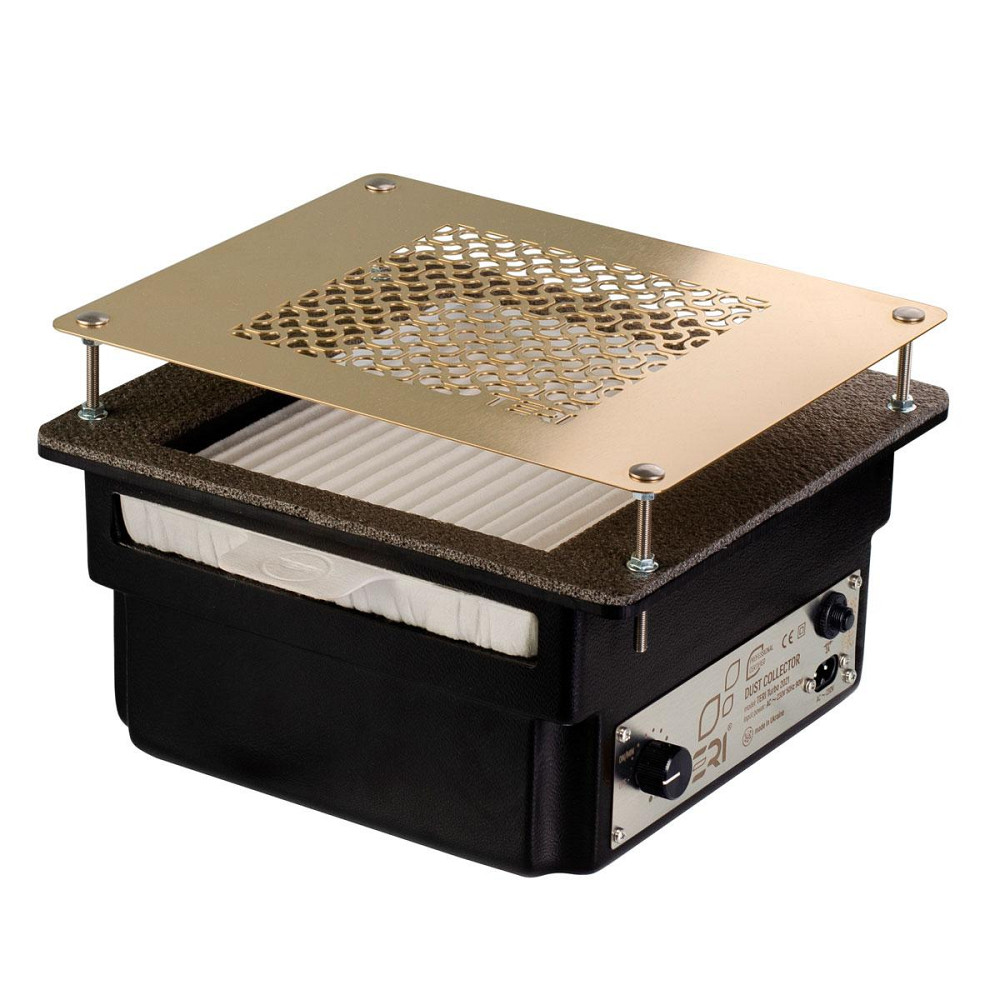 Встраиваемая маникюрная вытяжка Teri Turbo черная (решетка золото) Киев - изображение 1