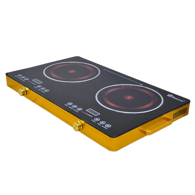 Настільна двоконфоркова інфрачервона плита Domotec MS-5881 7000W: сенсорна, склокераміка, таймер, захист Одеса - фото 1