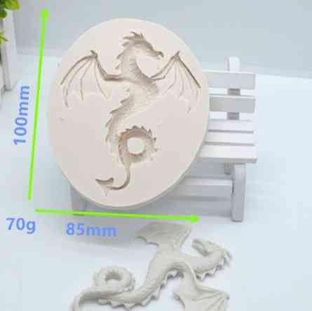 Силиконовая форма Дракон 100 на 85 мм серый Киев