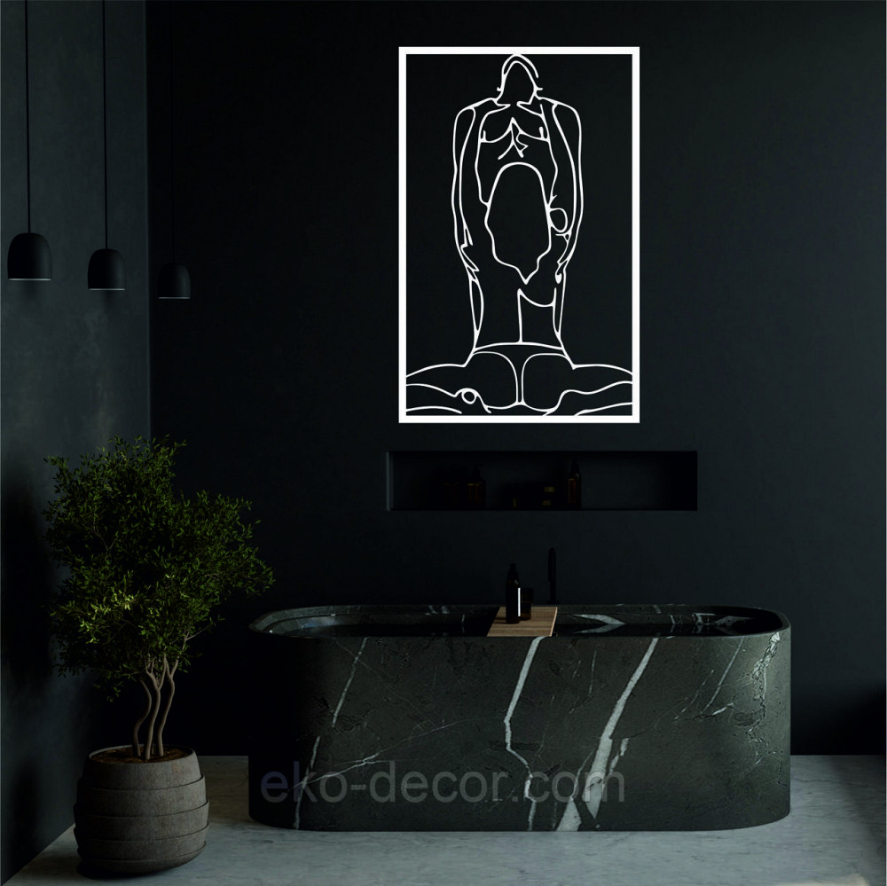 Декоративне настінне Панно «По дорослому 18+», Декор на стіну 90*57 см, Білий Київ - фото 4