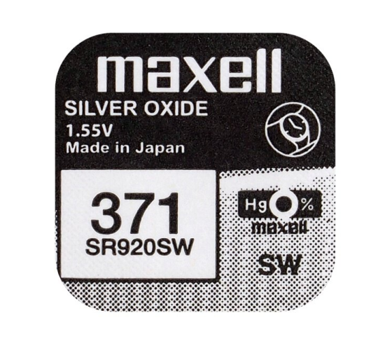 Батарейки-таблетки Maxell 371 / AG6 / Дніпро