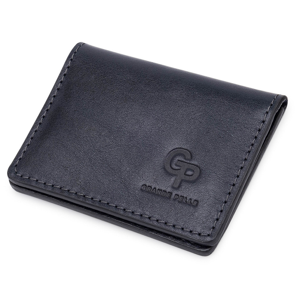 Шкіряна обкладинка для прав GRANDE PELLE 11536 Синій Київ - фото 10