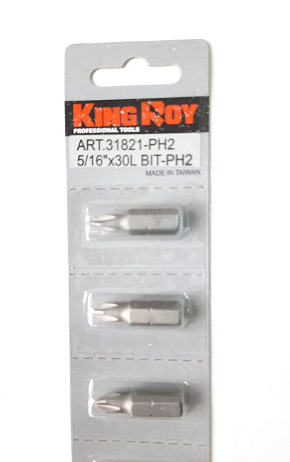 Біта PH2 5/16&quot; 30мм KingRoy 31821-PH2 Вінниця - фото 1