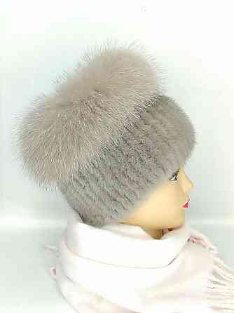 Хутряна жіноча шапка кубанка Ліа Бежевий Харків