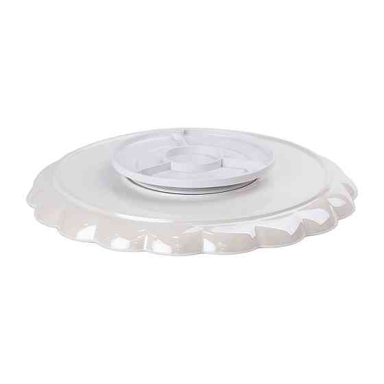 Yiwu Чайний набір на 6 персон із заварювальним чайником та порцелянаовою підставкою Білий HP-15 Коломыя