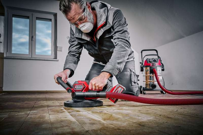 Мощная аккумуляторная шлифмашина для стен бесщеточная Einhell TP-DWS 18/225 Li BL Solo: без АКБ, Ø 225 мм Киев - изображение 10