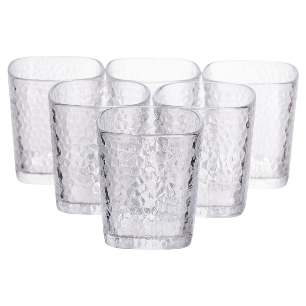 Yiwu Набір склянок 6 (шт) 250 (мл) для лимонадів, соку, води, коктейлів Прозорий HP-19-AY-1 Коломия - фото 1