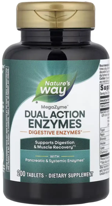 Ферменты для пищеварения Natural's Way Mega-Zyme Original 200 таб Киев - изображение 1