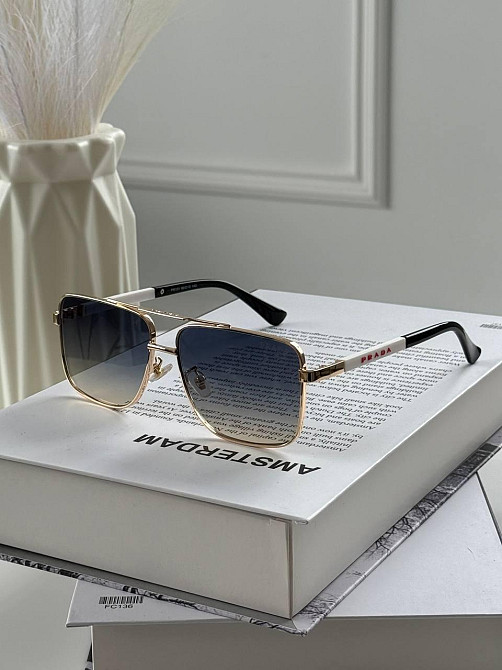 Окуляри унісекс Prada  з металевою оправою на середнє обличчя 🔥 Київ - фото 5