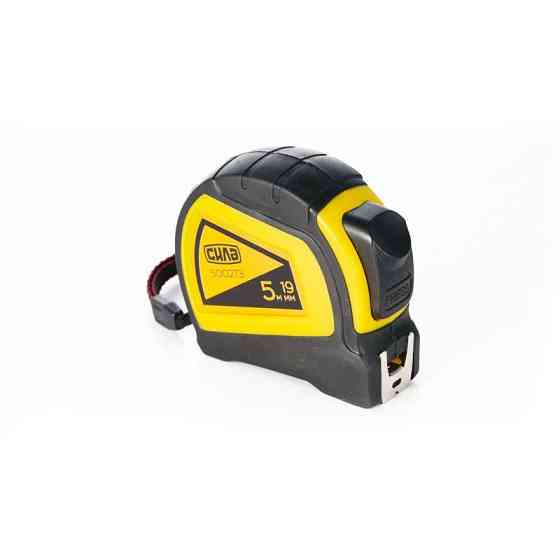 Рулетка обгумована 5м*19мм (автостоп, подвійний зачіп) СИЛА Харків