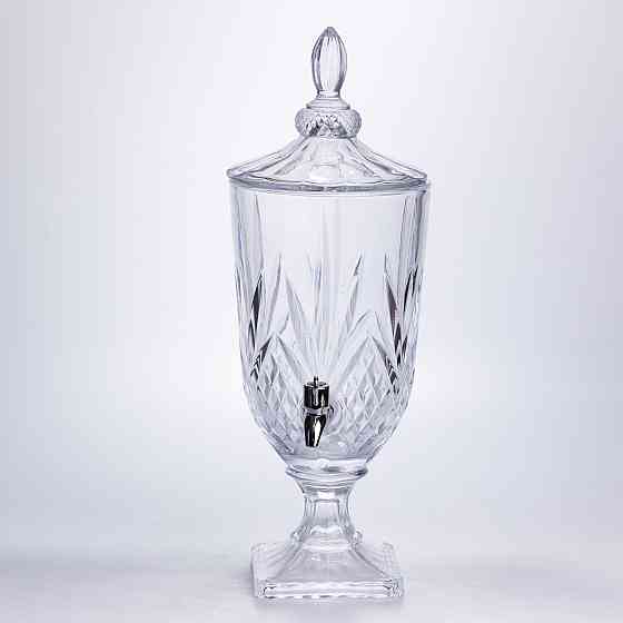 Лимонадниця з краном скляна 3 л диспенсер для напоїв лимонадник із краном HP-19-296 Коломия