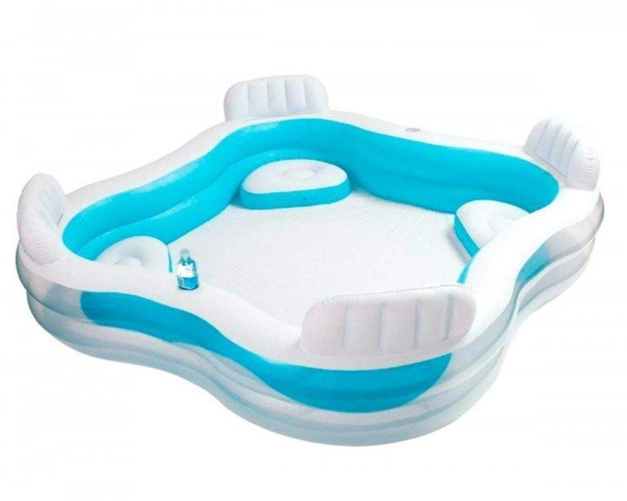Басейн надувний Intex із сидіннями на 990л 229 х 66 см Блакитний з білим (56475) Чернигов - изображение 4