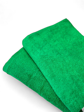 Рушник банний махровий Ideal Textile 70х140 см однотонний в кольорах 400 г/м2 (56860345) Зелений, зе Чернівці - фото 5