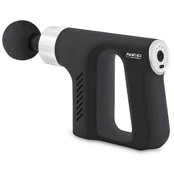 Массажный пистолет многофункциональный + 5 насадок NS-502 Neo-Sport черный Киев