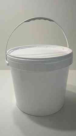 Ведро круглое с крышкой 20 л, белое (1 шт) Харьков