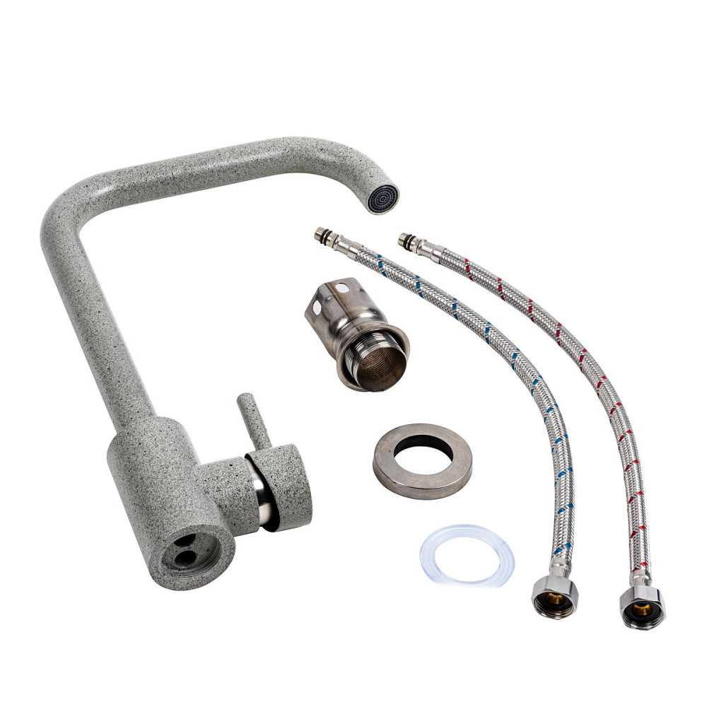 Змішувач кухонний VALESO NS02B (3008B-NA) сірий Коломыя - изображение 2