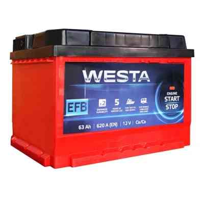 Аккумулятор автомобильный Westa 6CT-63 А (0) RED EFB Винница