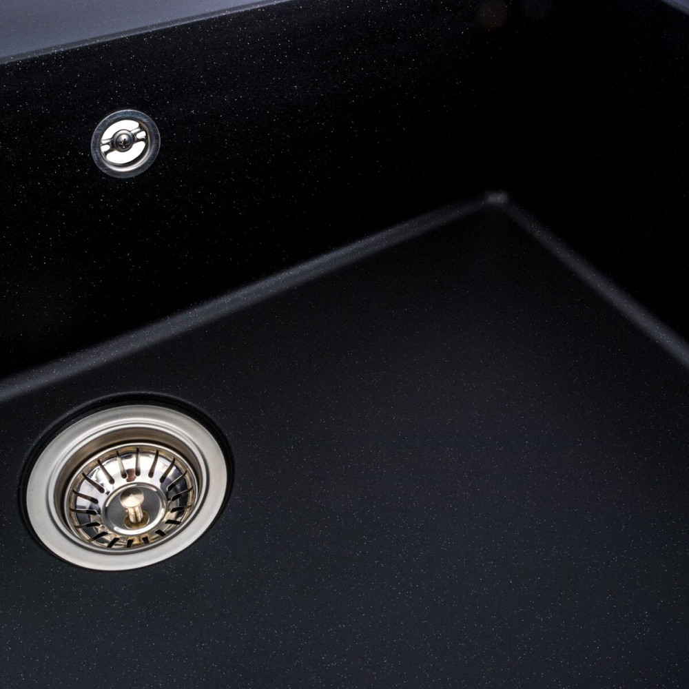 VALESO Гранітна мийка для кухні VALESO BOGEMA 7850 матова Чорний металік Киев - изображение 3