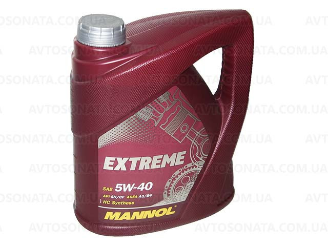 Олія моторна MANNOL Extreme синтетика 5w40 4L SN/CF Вінниця - фото 1