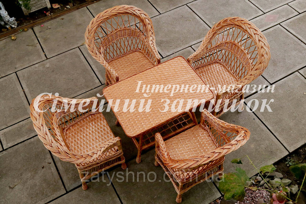 Мебель плетеная из лозы на 4 персоны Киев - изображение 2