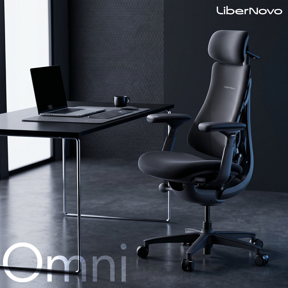 Крісло офісне LiberNovo Omni Midnight Black 48 см (CP-GW-0000015-00-01) ( 17326 ) Харків - фото 8