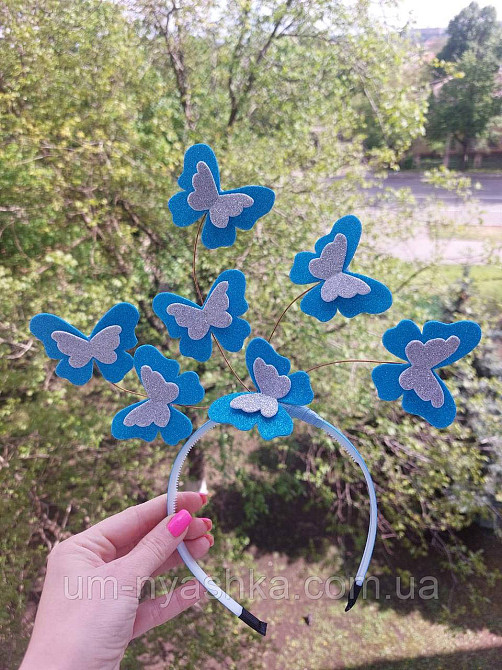 Обруч бабочки Бабочка голубая Кривой Рог - изображение 1